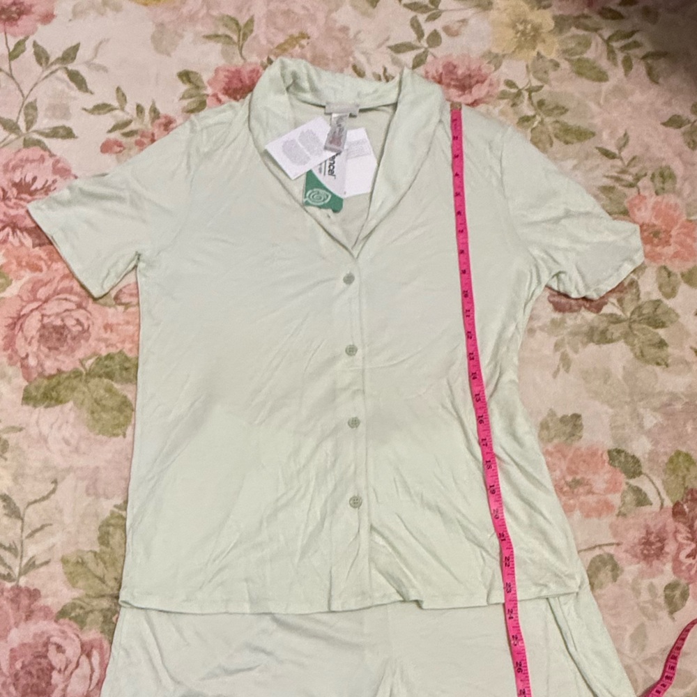 HANRO NWT Natural Comfort TENCEL™ Button Front Pajama Set Retail $230+ - Picture 7 of 11